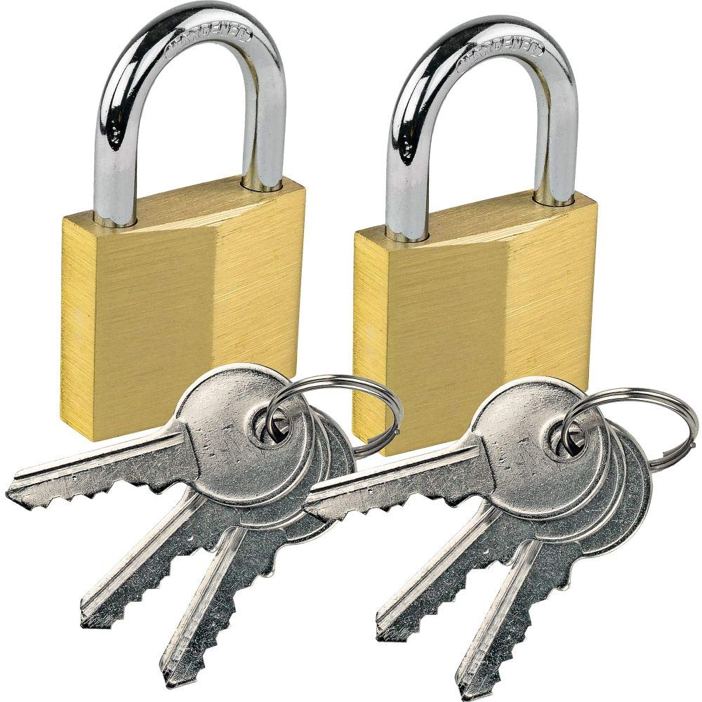 Brass Padlock Set of 2 Keyed Alike - LE-10001-S2-image-27