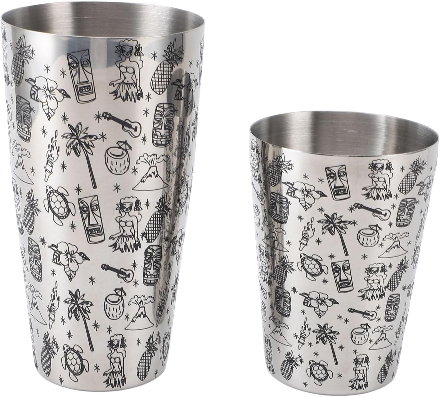 Versatile Cocktail Shaker Set, Boston Mixer, 304 Stainless Steel, Large Capacity, Leakproof, Durable Use, Ideal for Home and Bar