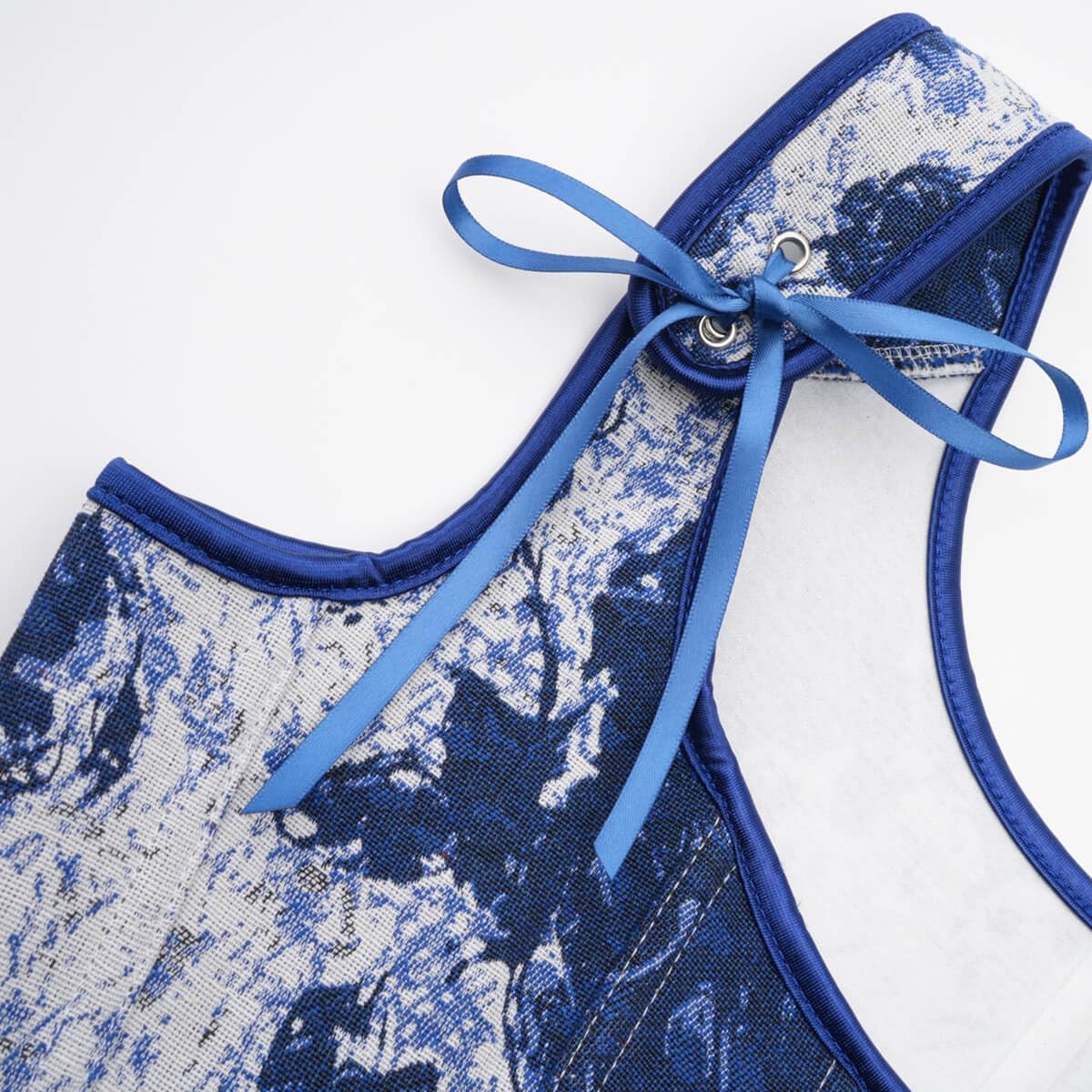 SHYMMUO Renaissance Corset Top for Women Floral Lace Up Overbust Bustier Vest Vintage Waist Cincher Bodice - Image 4