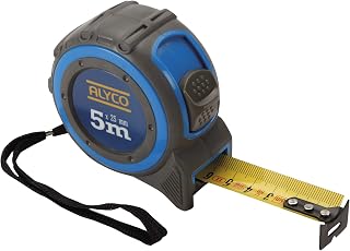 alyco 197310 flexómetro bimaterial, 25 mm x 5 m
