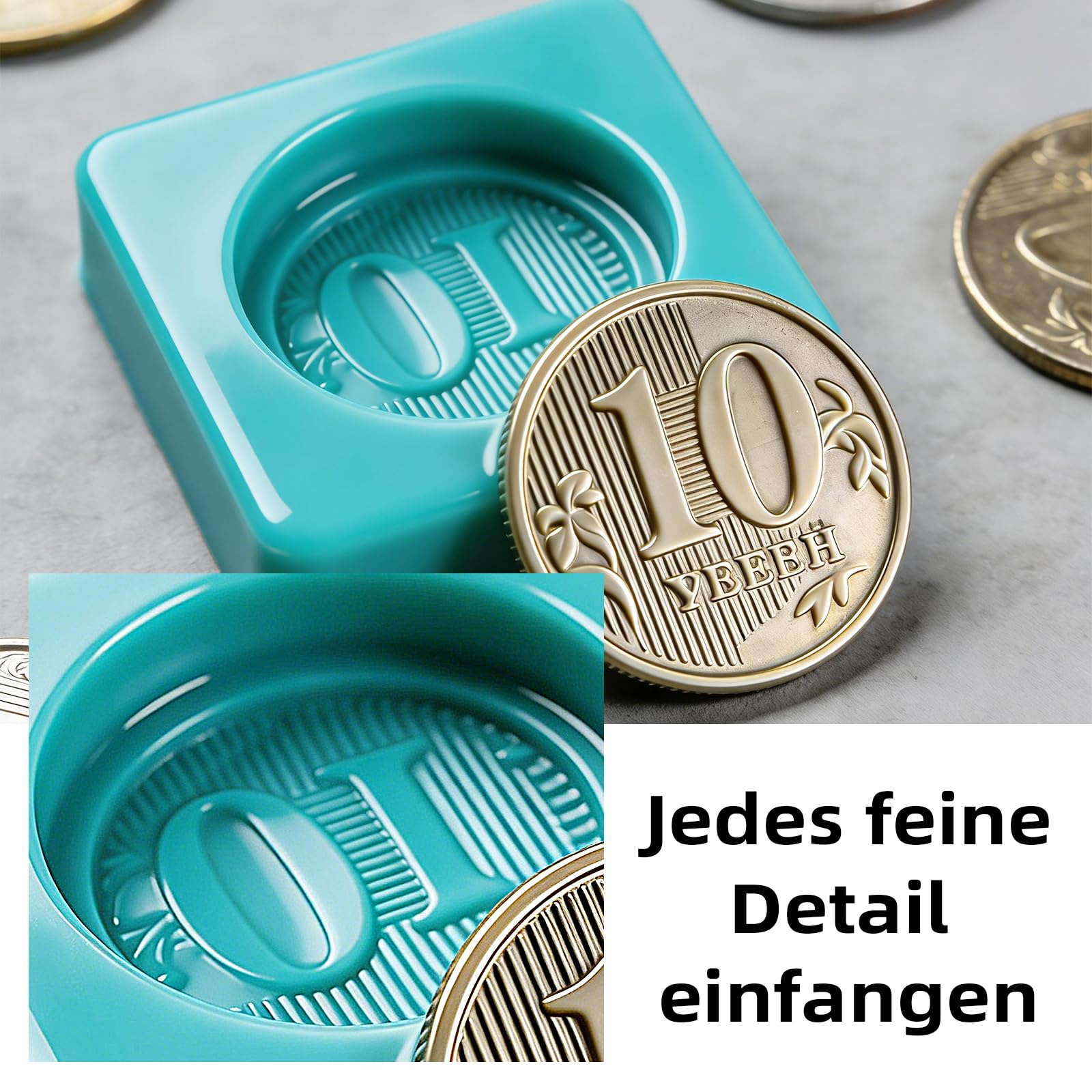 Flüssiges Silikon Kautschuk, 15A 2.5Kg Abformsilikon, 1: 1 Verhältnis Mischungsverhältnis Silikon für Silikonformen, Harzformen, Kerzenformen(Jade Grün)