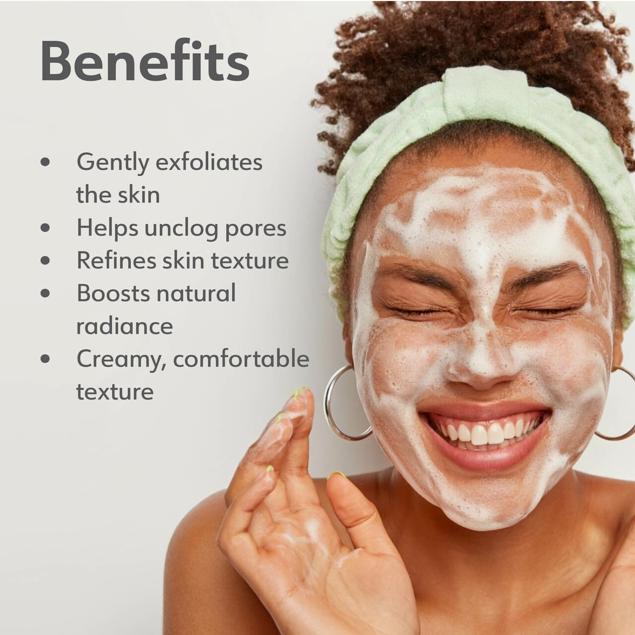 BioLove One-Step Exfoliating Cleanser Gentle Face Wash Care Women For Removing Dead Skin Cells &Impurities Natural Care,Organic Formula Exfoliating Cleanser Lavender,50 g (1.7 oz Size Made in Canada