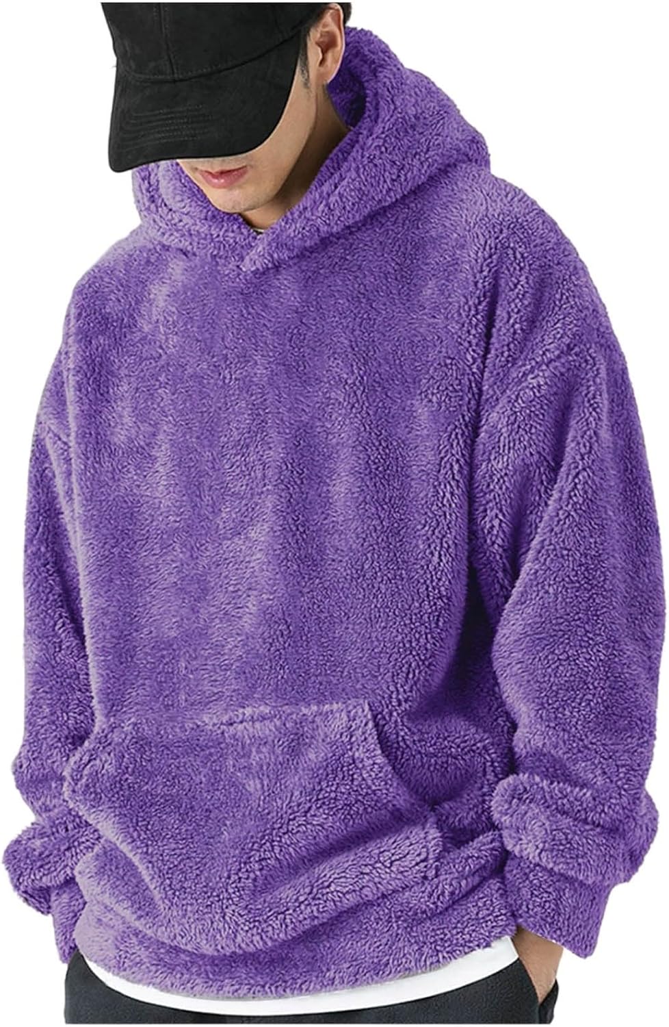 UHouse Sweat Polaire Homme Automne Pull Col Rond Casaul