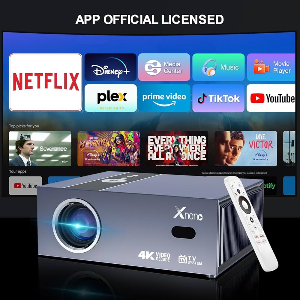 Amazon.co.jp: ネトフリ・画面調整自動補正 XNANO プロジェクタ