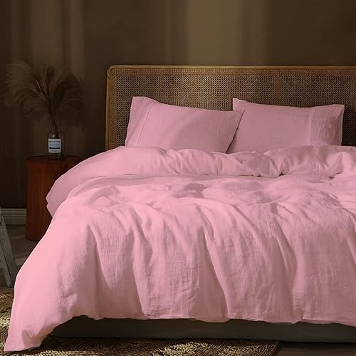 Juego de funda de edredón de 3 piezas con 2 fundas de almohada, 100% algodón, extra larga, para cama de tamaño matrimonialqueen (88 x 88), 800