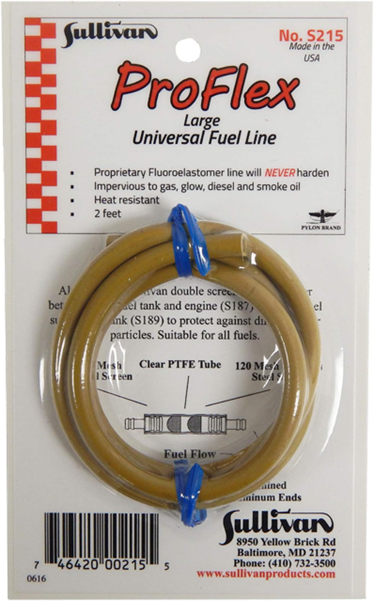 Sullivan S215 ProFlex Large Fuel Line 2', S215