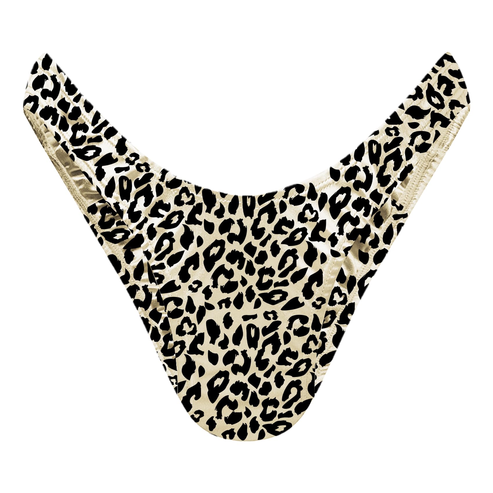 QOYDOY Thong Tucking Gaff Panties For Crossdressers Transgender Individuals Smooth Silky Hidden Gaff: Small Leopard