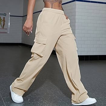 Amazon.com: YOLAI Woman Corduroy Cargo Pant Streetwear Hip