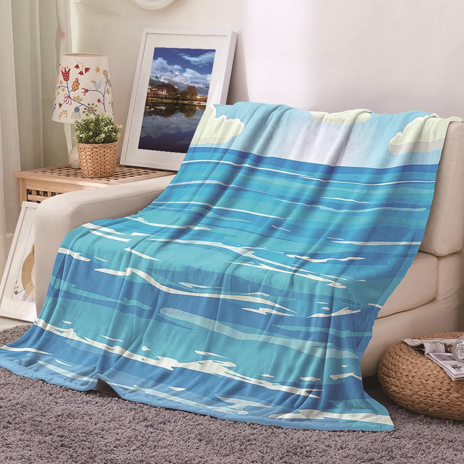 Couverture chaude hiver flannel 180x220cm grand format contre les nuits froides