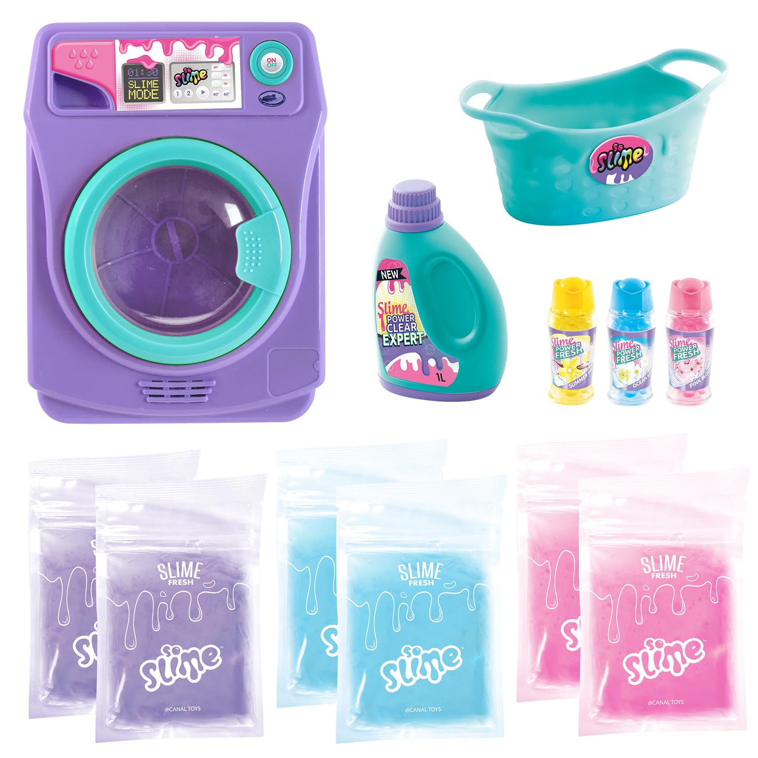 Canal Toys - Pralka Slime-So Fresh-SSC 244, fioletowa