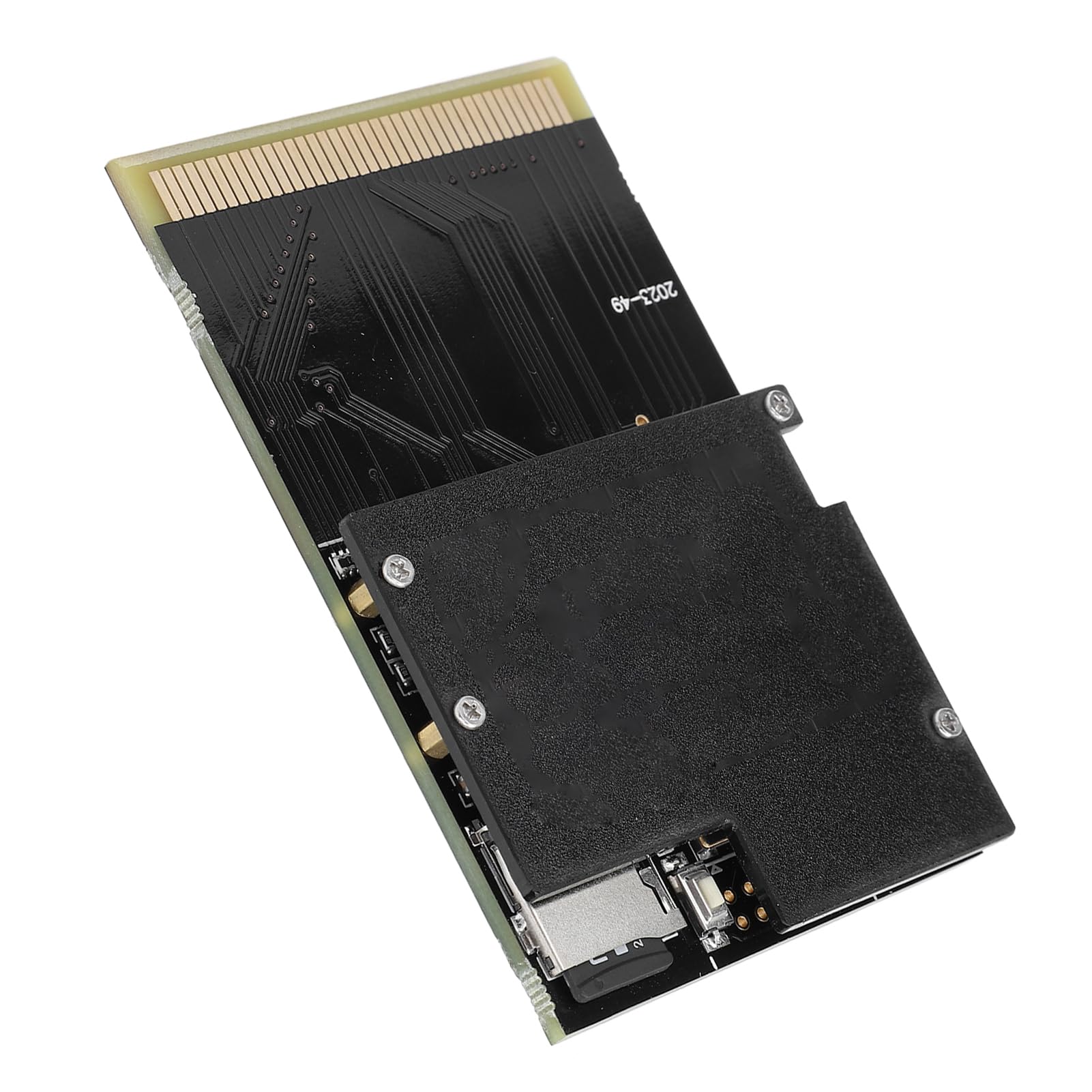 Cartucho de Juego de Tarjeta 1000 en 1, Tarjeta Tipo Cartucho Flash de Tablero Dorado Negro para PC Engine para TurboGrafx 16