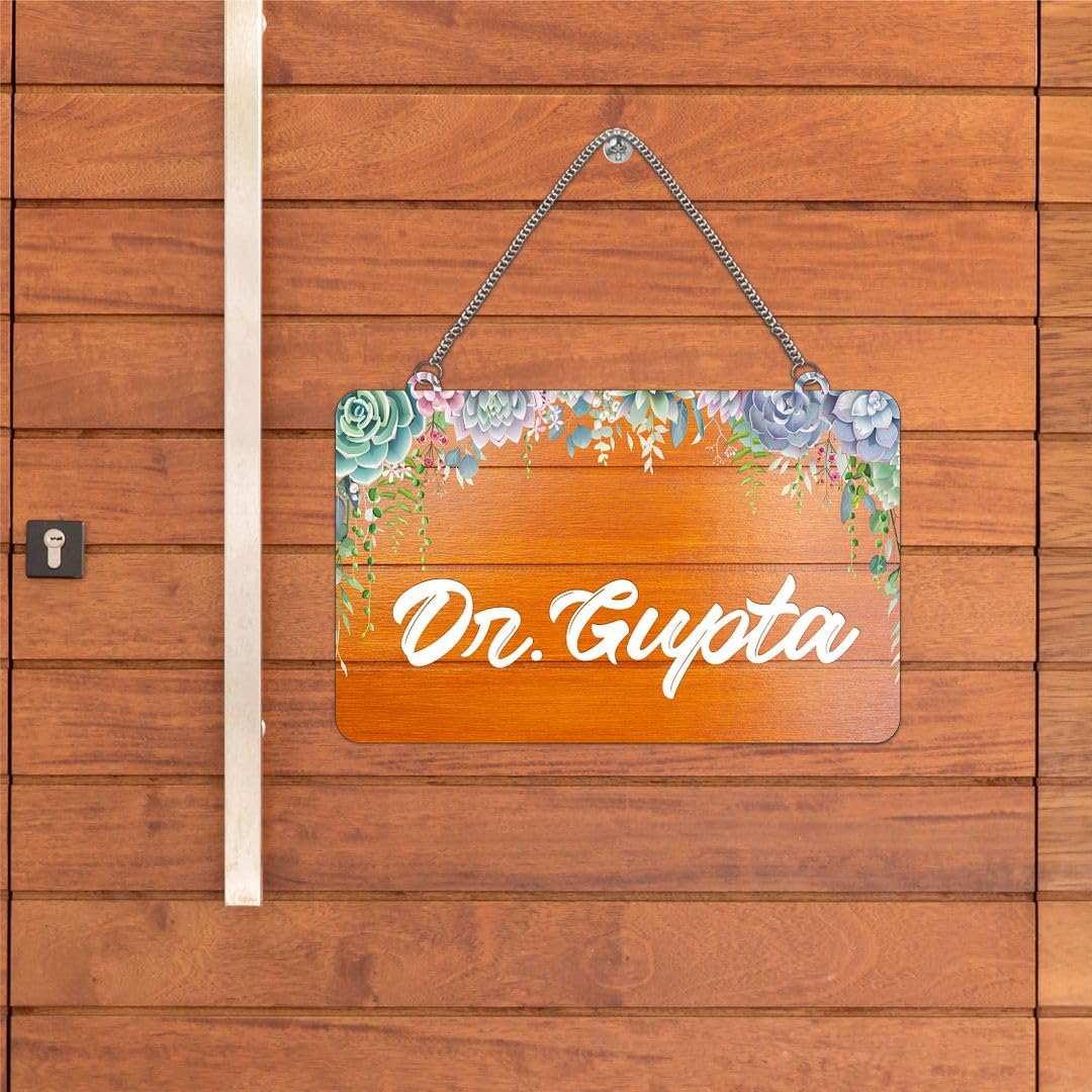CVANU Customized Wooden Name Plate for Home Entrance Multicolour Size(10.5x18inch)_C1 — Amazon image 11