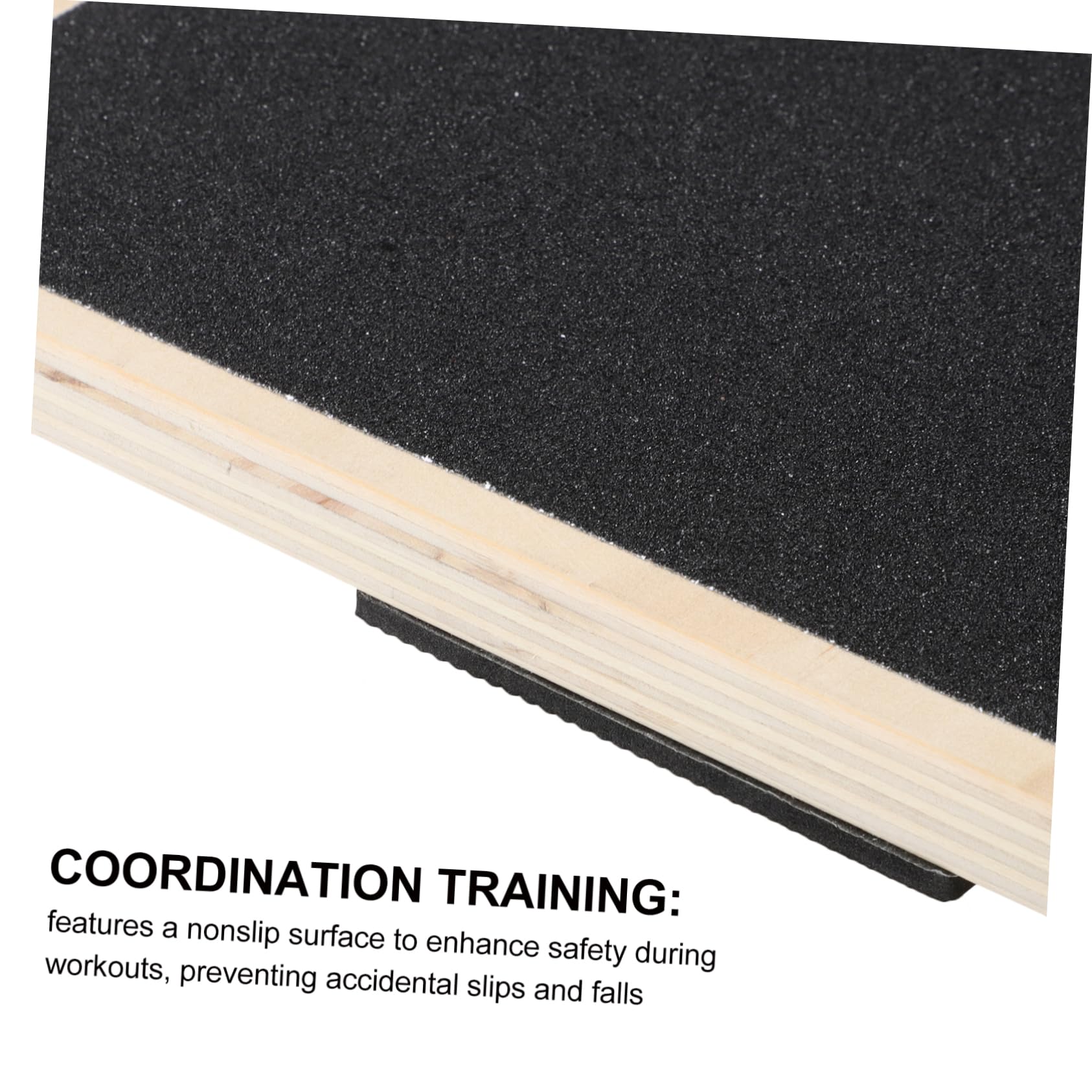 Tavola Equilibrio in Legno Rettangolare per Allenamento Adulti | Stabilità e Coordinazione, Uso Home Gym, Design Antiscivolo per Esercizi Quotidiani