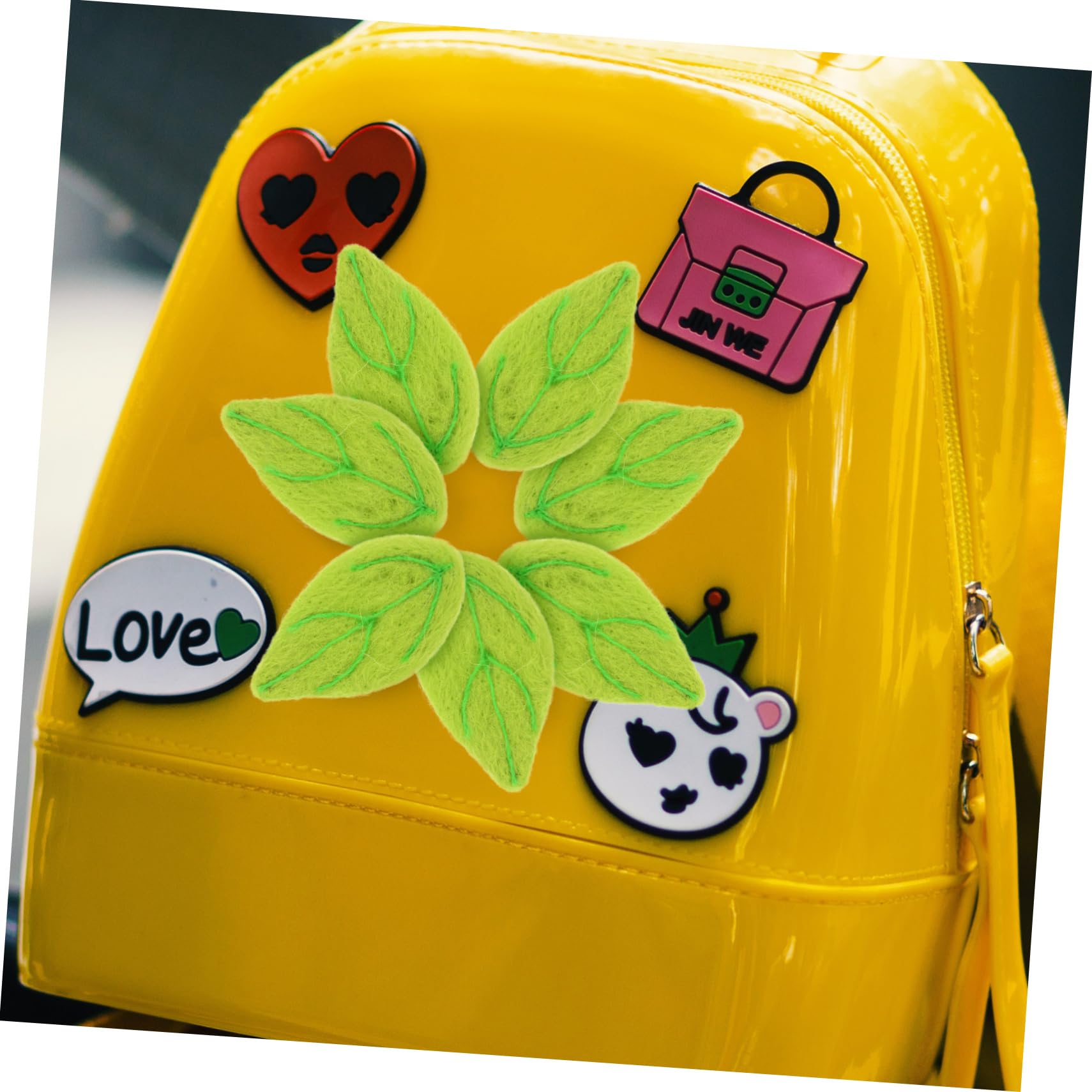 ARTIBETTER Fieltro Verdes Para Manualidades Diy Accesorios Decorativos Para Broches Y Peinetas Para Decoraciones De Fiesta Y Proyectos 10 Piezas*4