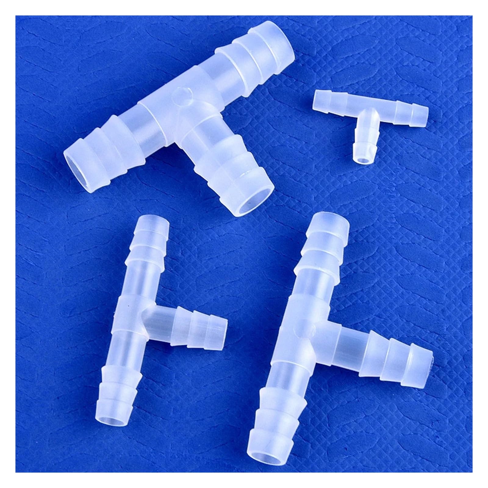 2.1mm ~ 12mm akwarium wąż Pagoda wspólne 5 200 sztuk T złącza trójnikowe nawadnianie ogrodu fajka wodna Adapter równej ścieżki(10mm,50 Pieces)