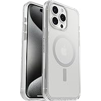 OtterBox Cover per iPhone 15 Pro Max Symmetry Clear per MagSafe,resistente a shock e cadute ;sottile,testata 3x norme MIL