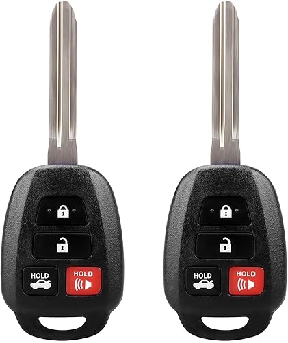 Miniatura 1 de NPAUTO Llavero de repuesto para Toyota Corolla 2014 2015 2016 2017 2018 2019, Camry 2014-2017, Tacoma 2016-2018, llave de coche con control remoto