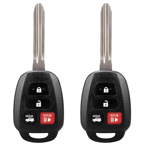 H Chip 2Pcs Key Fob Fits for Toyota Corolla 2014-2019,