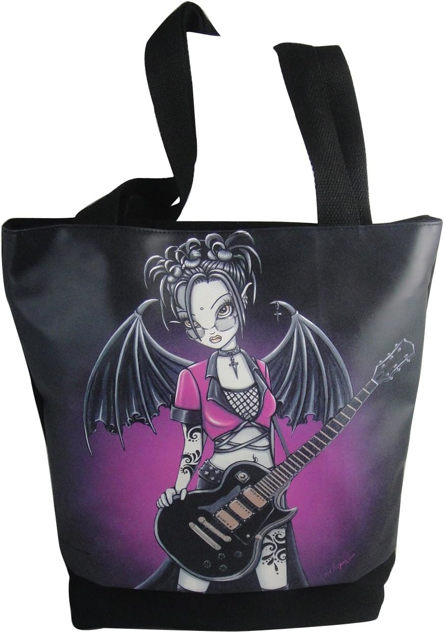 Leslie Fairy Tote Bag with Zipper Pocket and Cell Phone Pouch by Myka Jelina