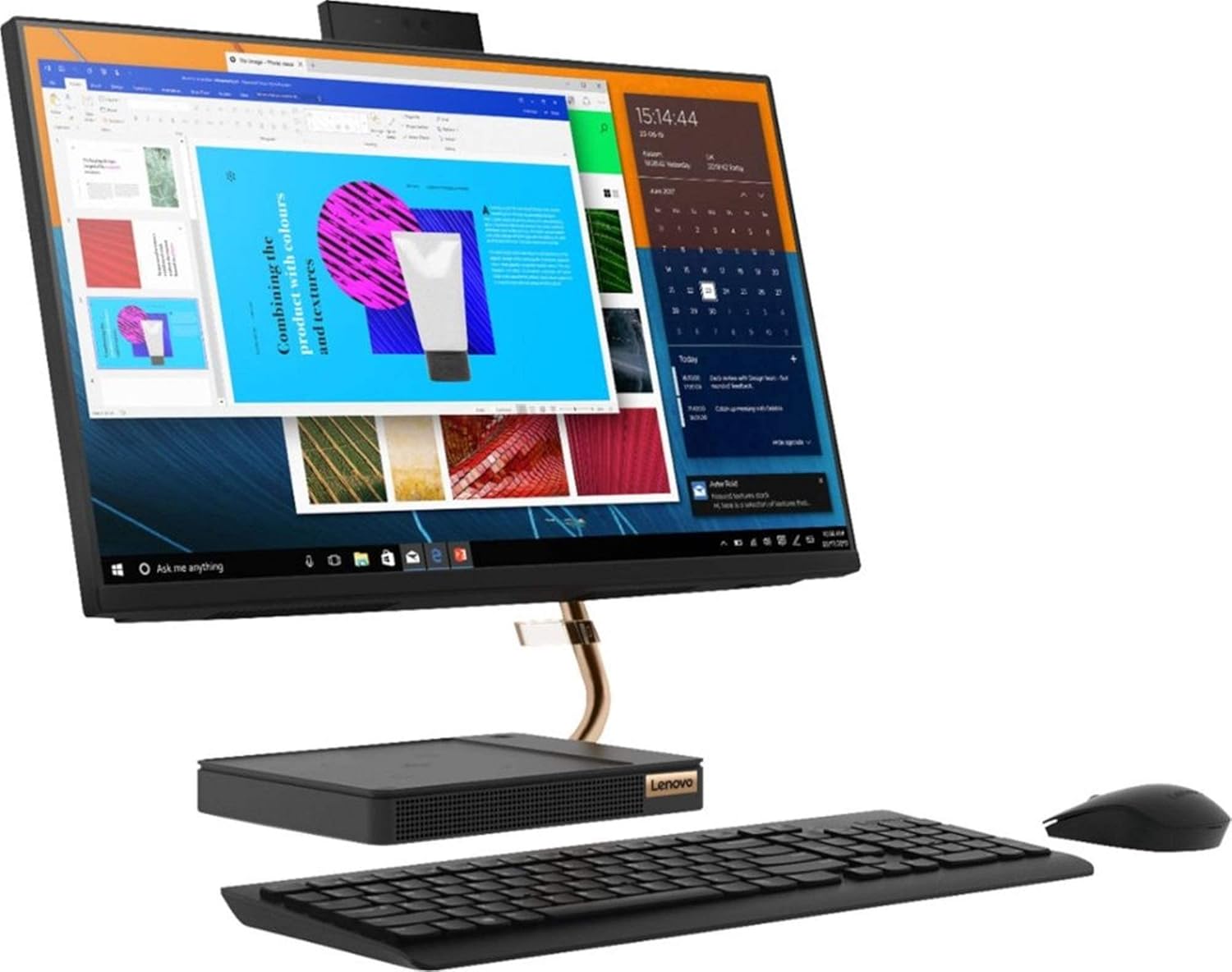 Lenovo 24 FHD (1920 x 1080) IPS Touchscreen All-in-One Ideacentre A540 with Intel 8 Core i7-9700T Processor up to 4.30 GHz, 16GB DDR4 RAM, 512GB PCIe SSD, and Windows 10 Home (Renewed)