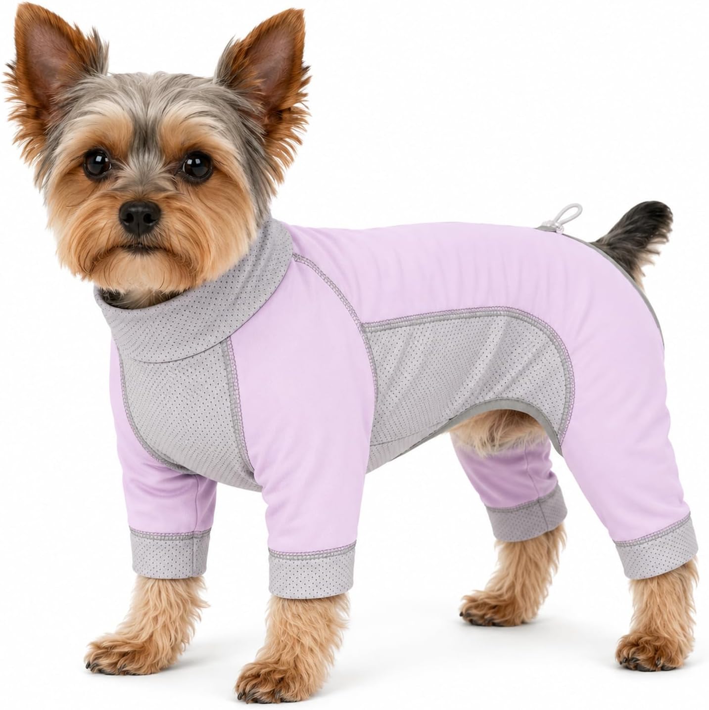 Dog Sun Protection Shirt for Dogs, UPF 50+ UV Protection Dog Shirt, Lightweight Breathable Quick-Dry Summer Dog Clothes, Full Coverage Dog Sun Shirt for Small Medium Dogs, Light Purple, S
