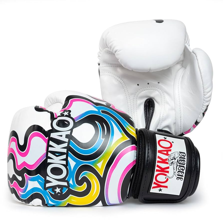 ボクシング Yokkao YOKKAO Flames Gloves - White - 14oz, Fight Gloves - Amazon