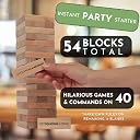 Premium Wooden Tumbling Tower Balance Blocks Game 39 Pieces Stacking Game for Kids Adults Family Party Indoor Outdoor Tabletop Fun Gift Set gallery image