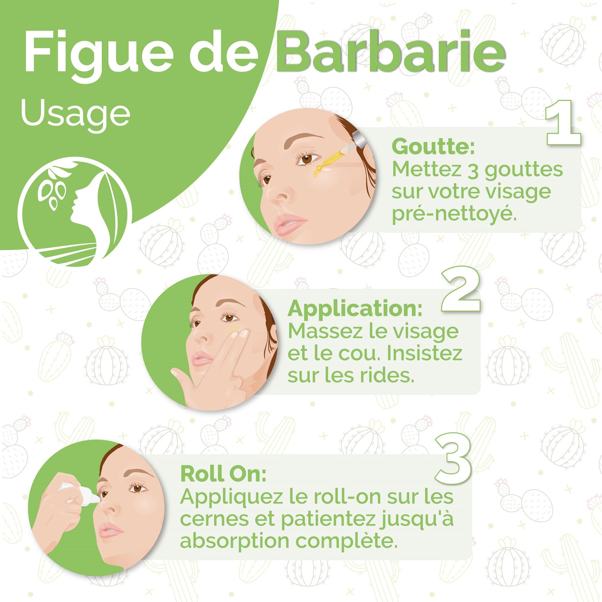 Fatima's Garden Huile de Graines de Figuier de Barbarie - Sérum Anti-Âge Bio, 50ml