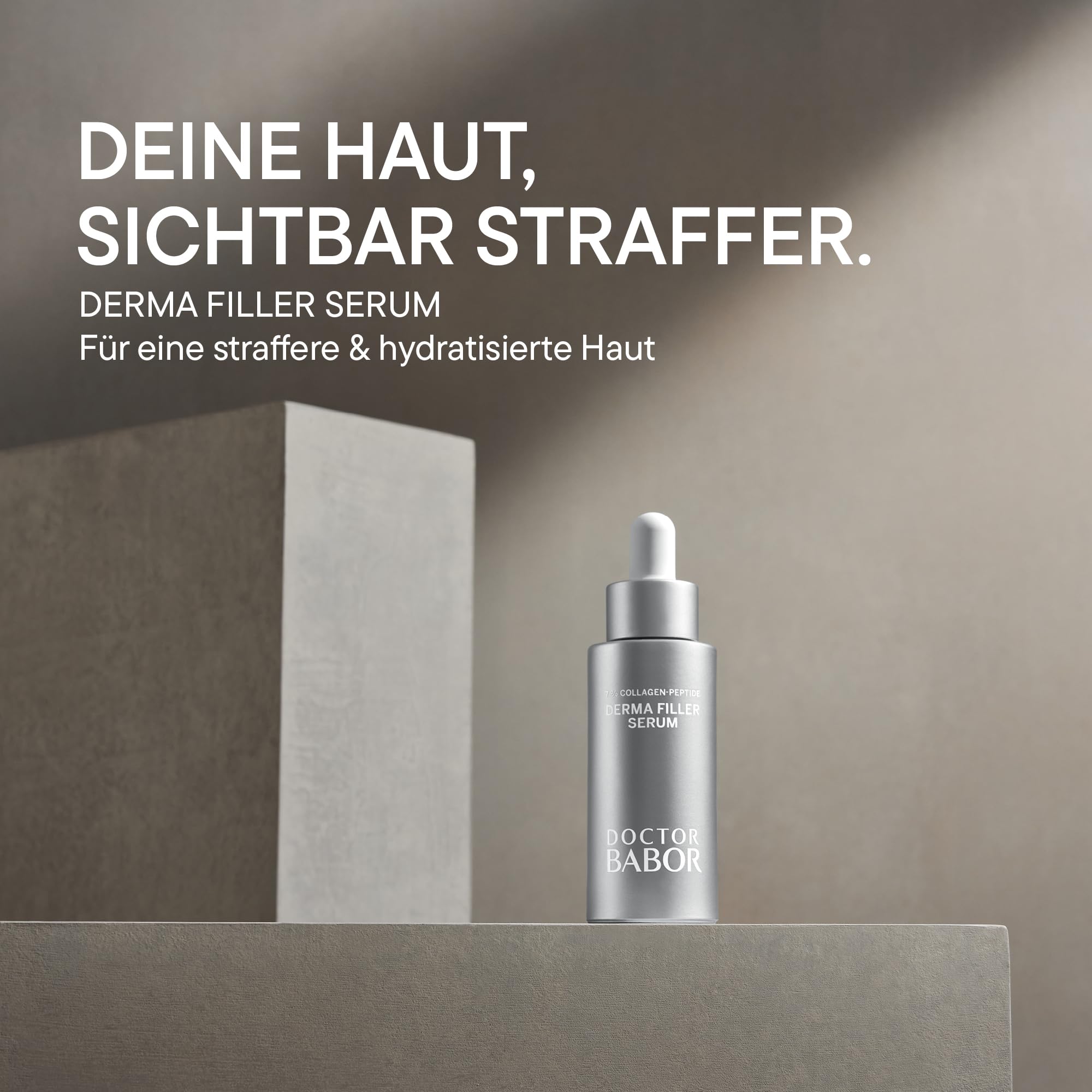 DOCTOR BABOR Liftendes Kollagen Anti-Aging Serum, Gesichtsserum mit Sofort-Effekt für straffe und pralle Haut, Medizinische Anti-Falten Gesichtspflege, Collagen Peptide Derma-Filler, 1 x 30 ml