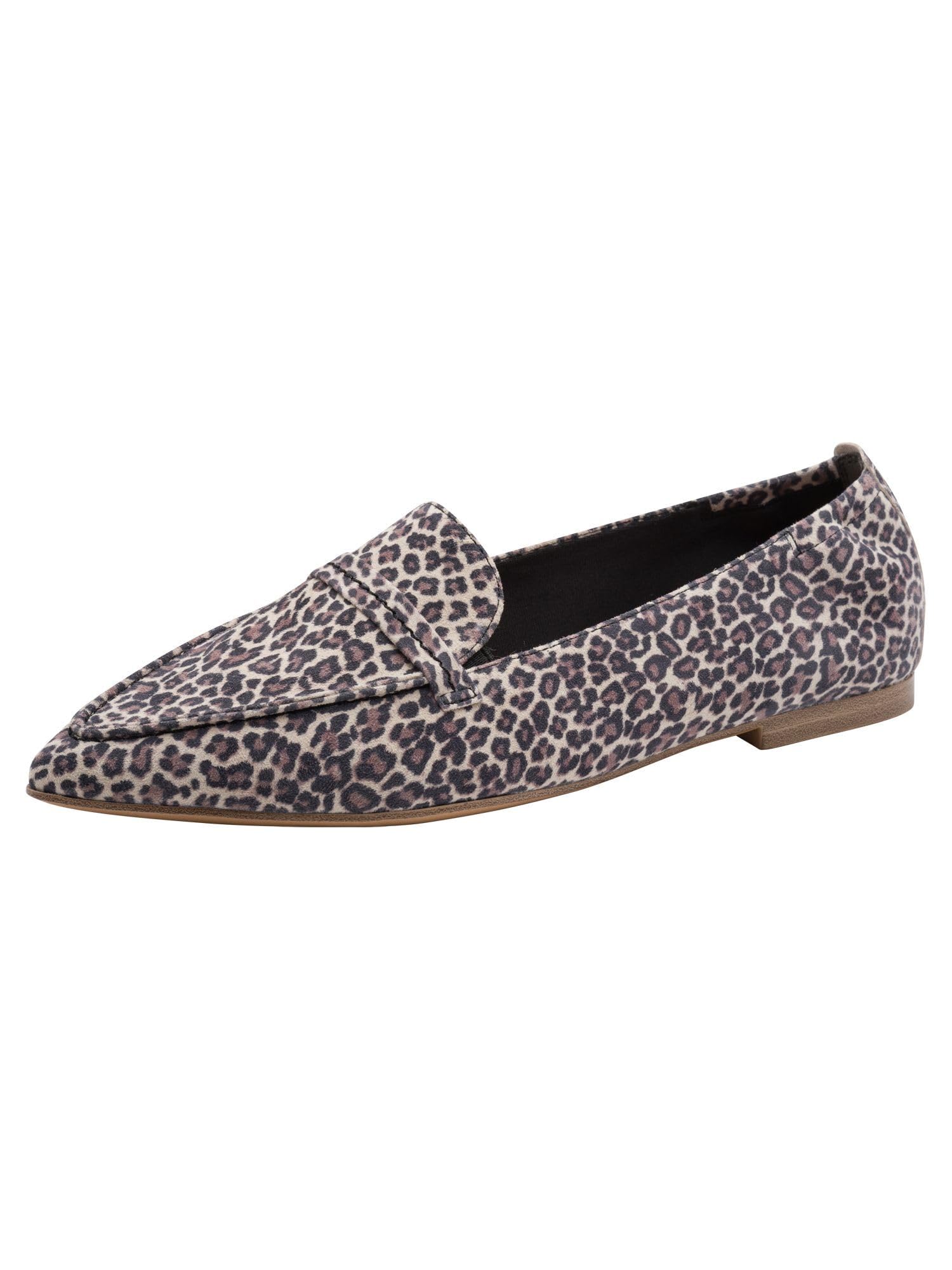 Tamaris Women's loafer flat leather brown 7.5 UK