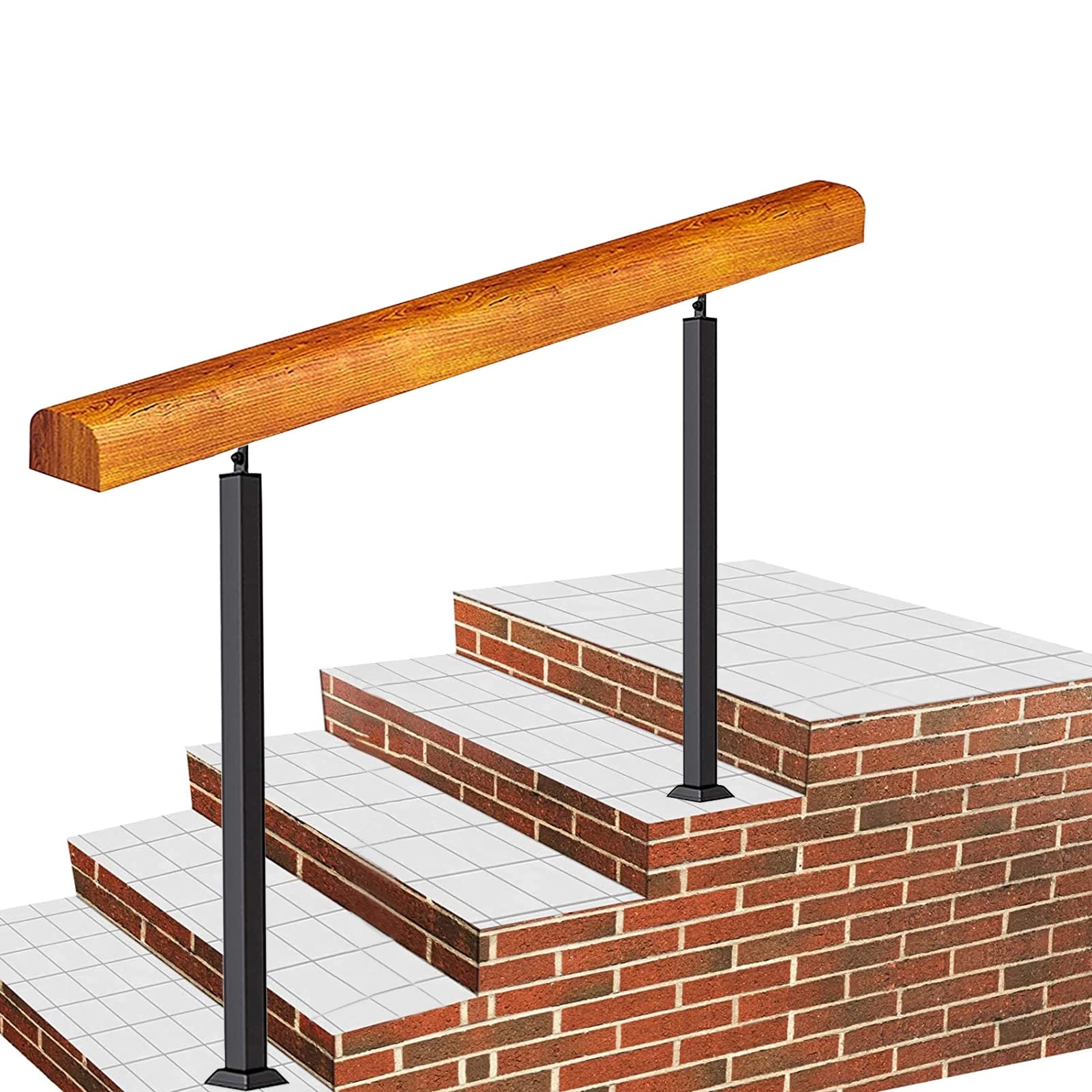 Main courante en bois massif : évitez les chutes sur votre escalier extérieur de 4 ou 5 marches