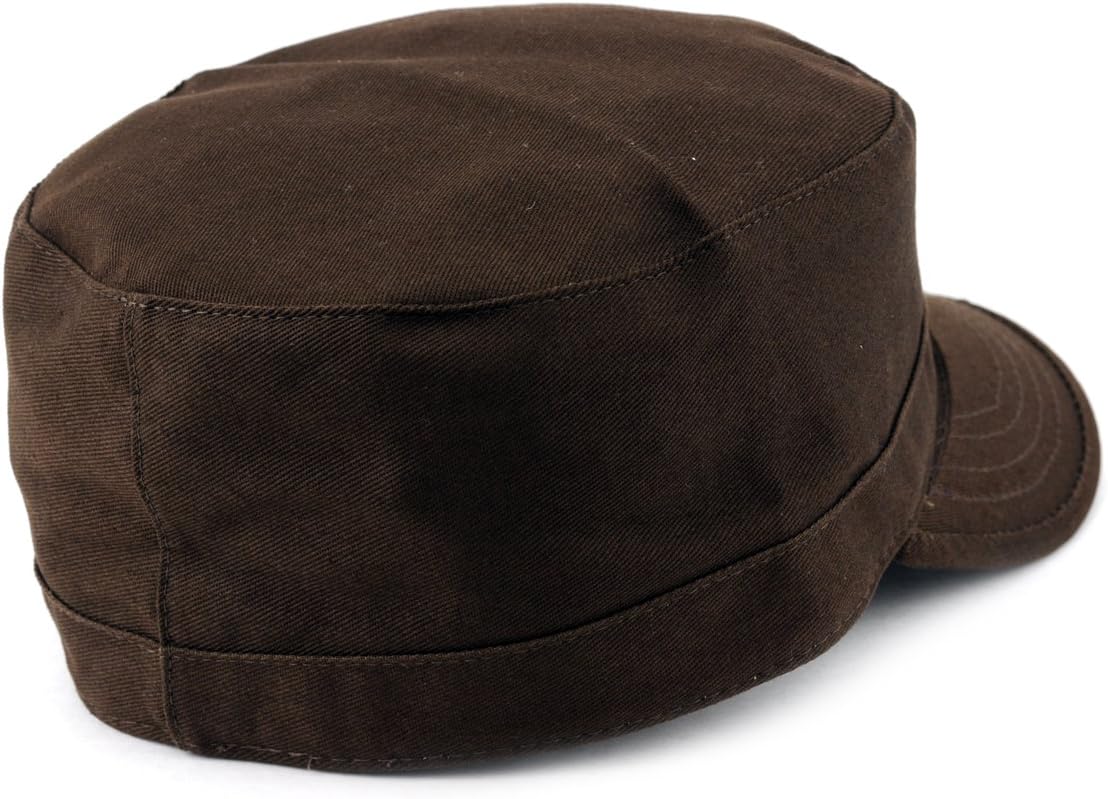 NYFASHION101 Fashionable Solid Color Unisex Fitted Army Military Cadet Cap - Image 4