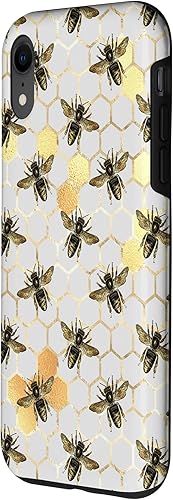 Vista 2 de iPhone XR Bumble Bee - Honeycomb Apicultor amarillo