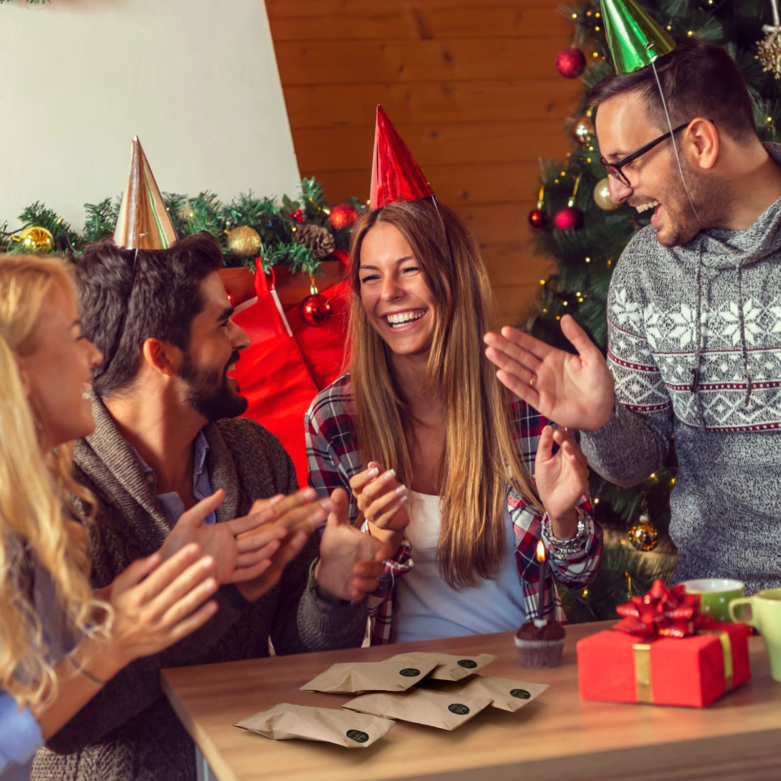 Eersida 500 Pcs Kraft Paper Treat Bags Mini Paper Small Flat Favor Silverware Party Favor Envelopes Merchandise Bags For Snack Cookie Popcorn Candy Sandwich Gift (4 X 6 Inch - View #3