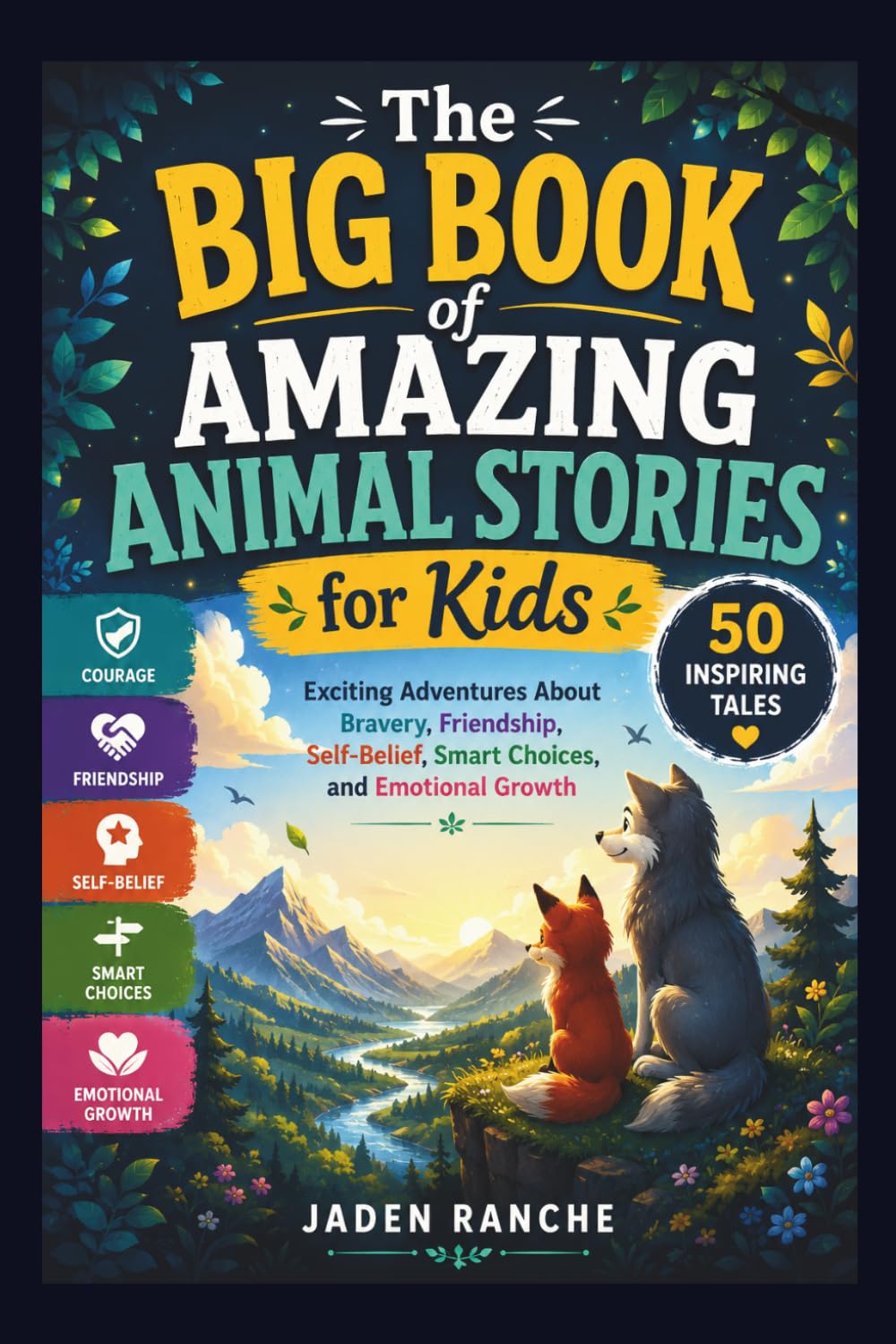 THE BIG BOOK OF AMAZING ANIMAL STORIES FOR KIDS: Exciting Adventures About Bravery, Friendship, Self-Belief, Smart Choices, and Emotional Growth
