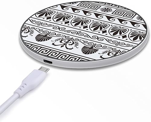 Miniatura 5 de Antique Greek Borders Wireless Charger Pad 10W Fast Charging Pad Compatible with iPhone 15 14 13 12 Series Samsung Galaxy Series