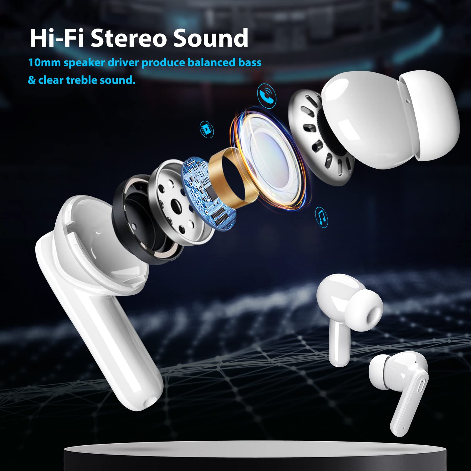 Wireless Earbuds Bluetooth For Samsung Z Fold Flip