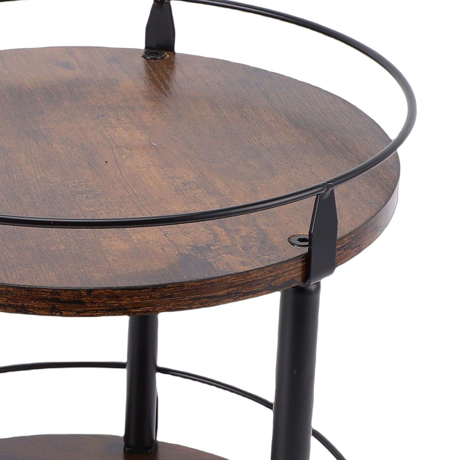 Drewniany, obrotowy stół obrotowy 360°, stojak na przyprawy, 2-poziomowy organizer do przypraw Lazy Susan, oszczędzający miejsce obrotowy uchwyt na blat kuchenny, szafkę i