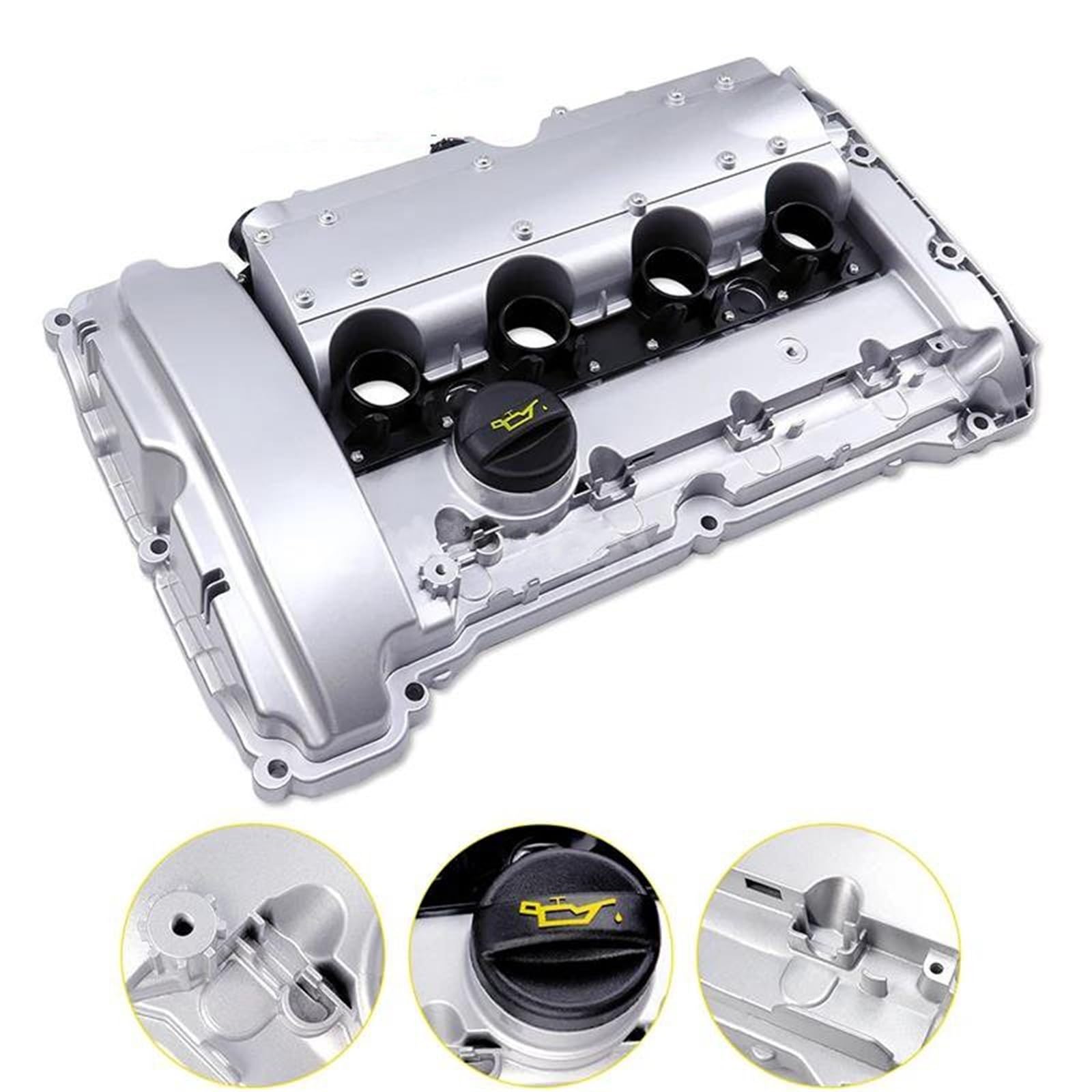 Coperchio valvola auto Coperchio Valvola Motore In Alluminio Con Guarnizione Per Mini Per Cooper JCW R55 R56 R57 R58 R59 N14 1.6L 07-12 11127585907 V202178 Punterie Valvola Motore