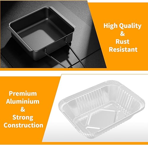 Miniatura 2 de GARNETIN Nexgrill Grill - Juego de bandeja de goteo y taza de recogedor de grasa con 15 revestimientos de papel de aluminio, piezas de repuesto