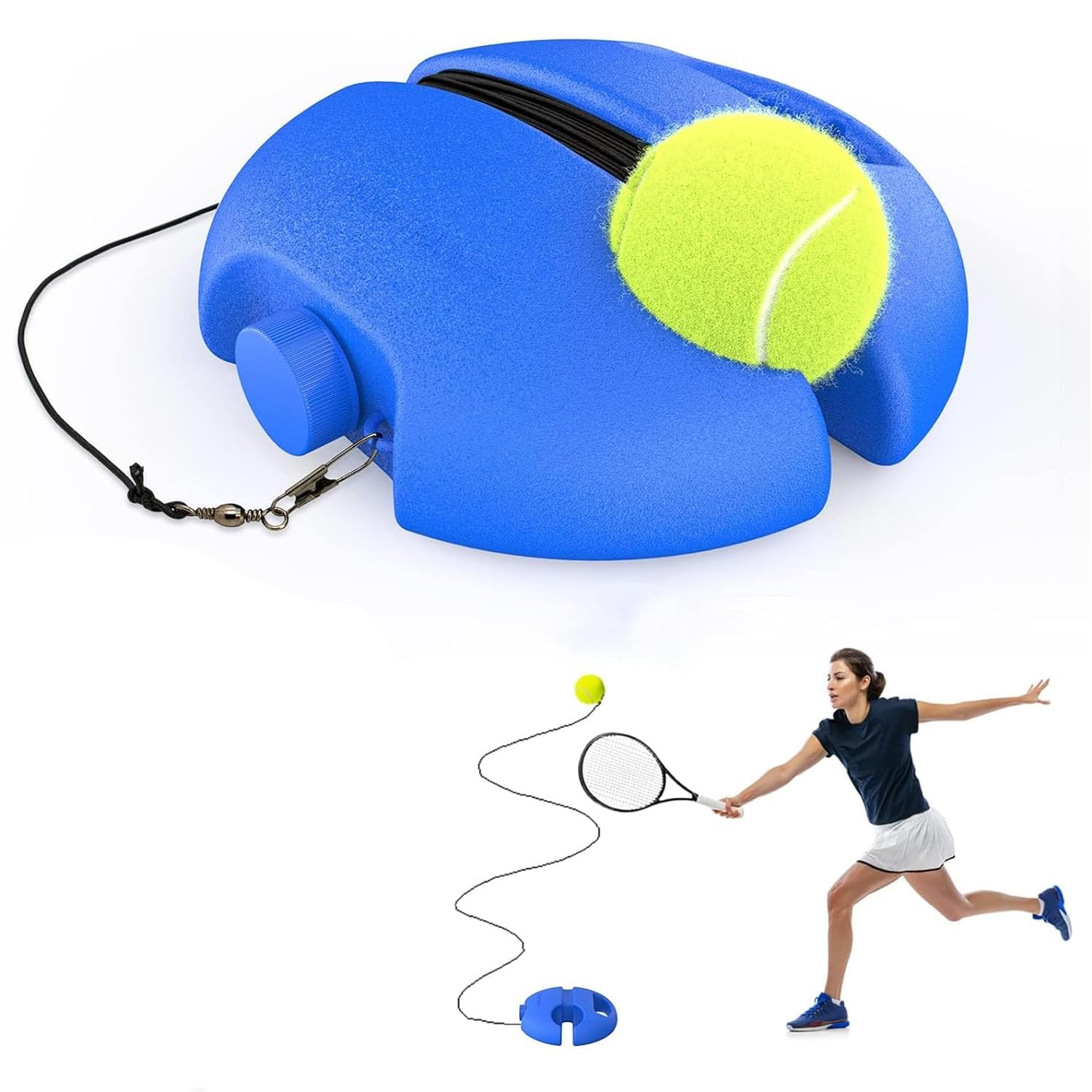 SAREFIT Tennis Trainer Rebound Ball with String for Tennis & Cricket Self Practice, Solo Tennis Trainer Set, Cricket Trainer Rebound Ball with Rope for Self-Training (No Bat & Racket Included) (B0DDDLKF1D) Amazon Price History, Amazon Price Tracker