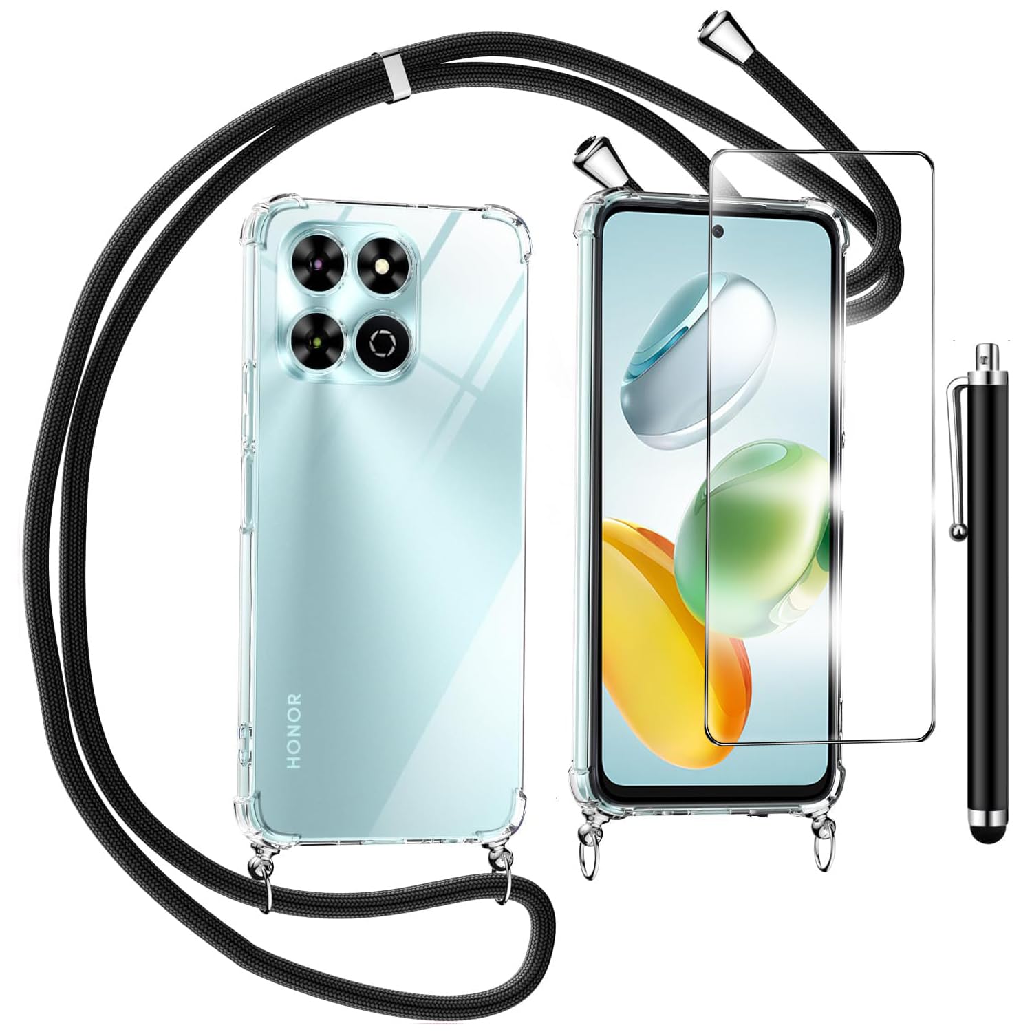TTSWJBD Coque Pour Honor 400 Smart Avec Verre Trempé