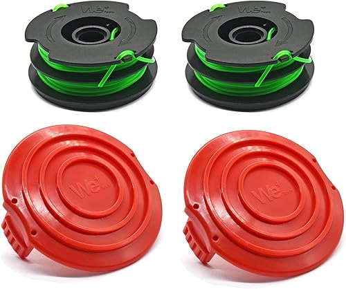 Miniatura 3 de Bobina de alimentación automática de doble línea de repuesto de 0.080 pulgadas x 30 pies AFS para recortadora de césped eléctrica GH1000, compatible