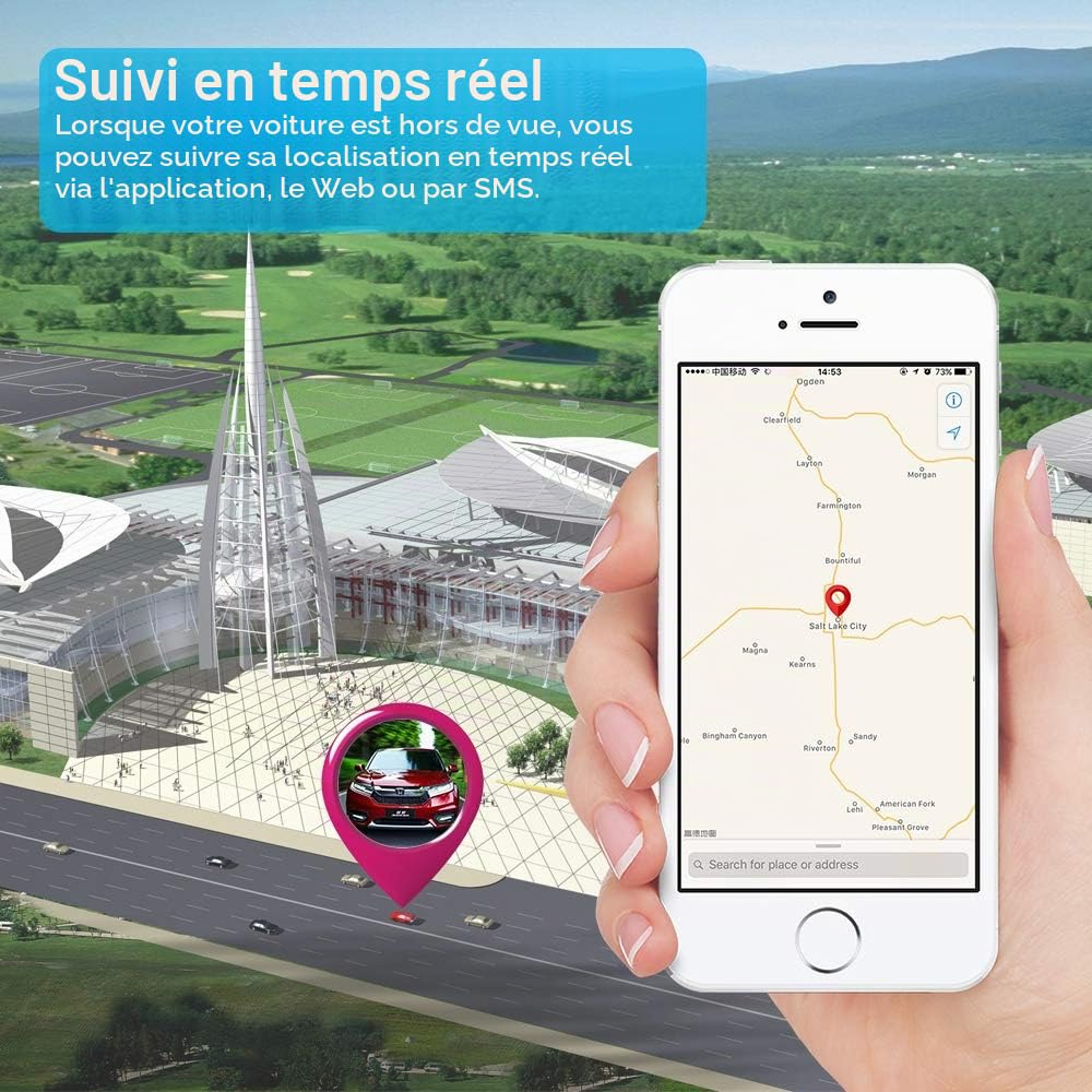 Zeerkeer Localisateur GPS magnétique pour voitures, motos, camions, 20 000 mAh, 240 jours en veille, suivi en temps réel, dispositif antivol TK918