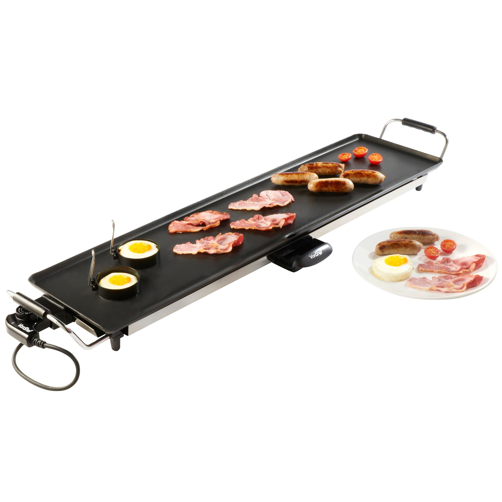VonShef XXL Teppanyaki Grill 2000W Electric, Multipurpose, Easyto