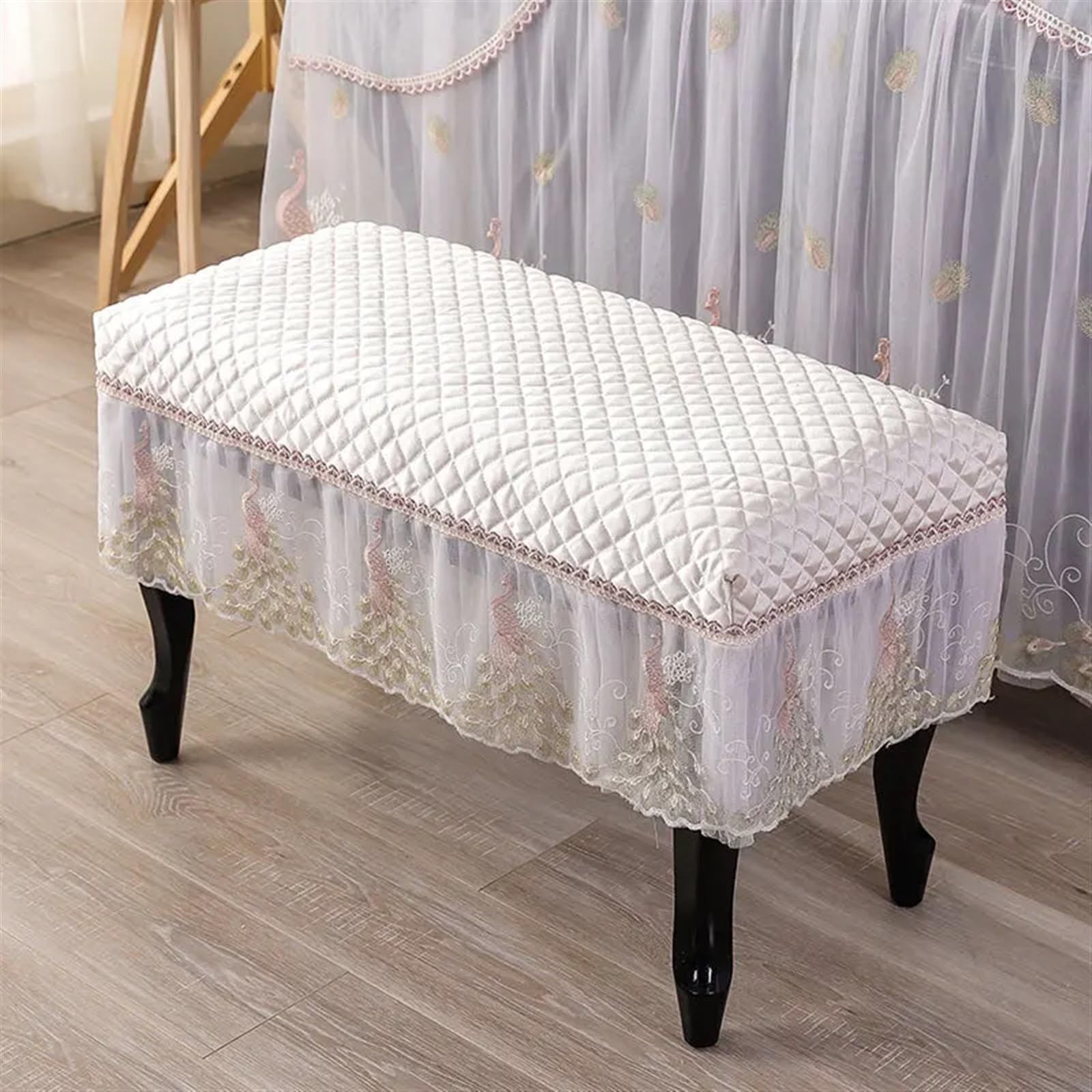 Copertura Per Pianoforte A Coda Copertura for pianoforte for in pizzo tinta unita semplice completa Decorazione for(3-pink,One)