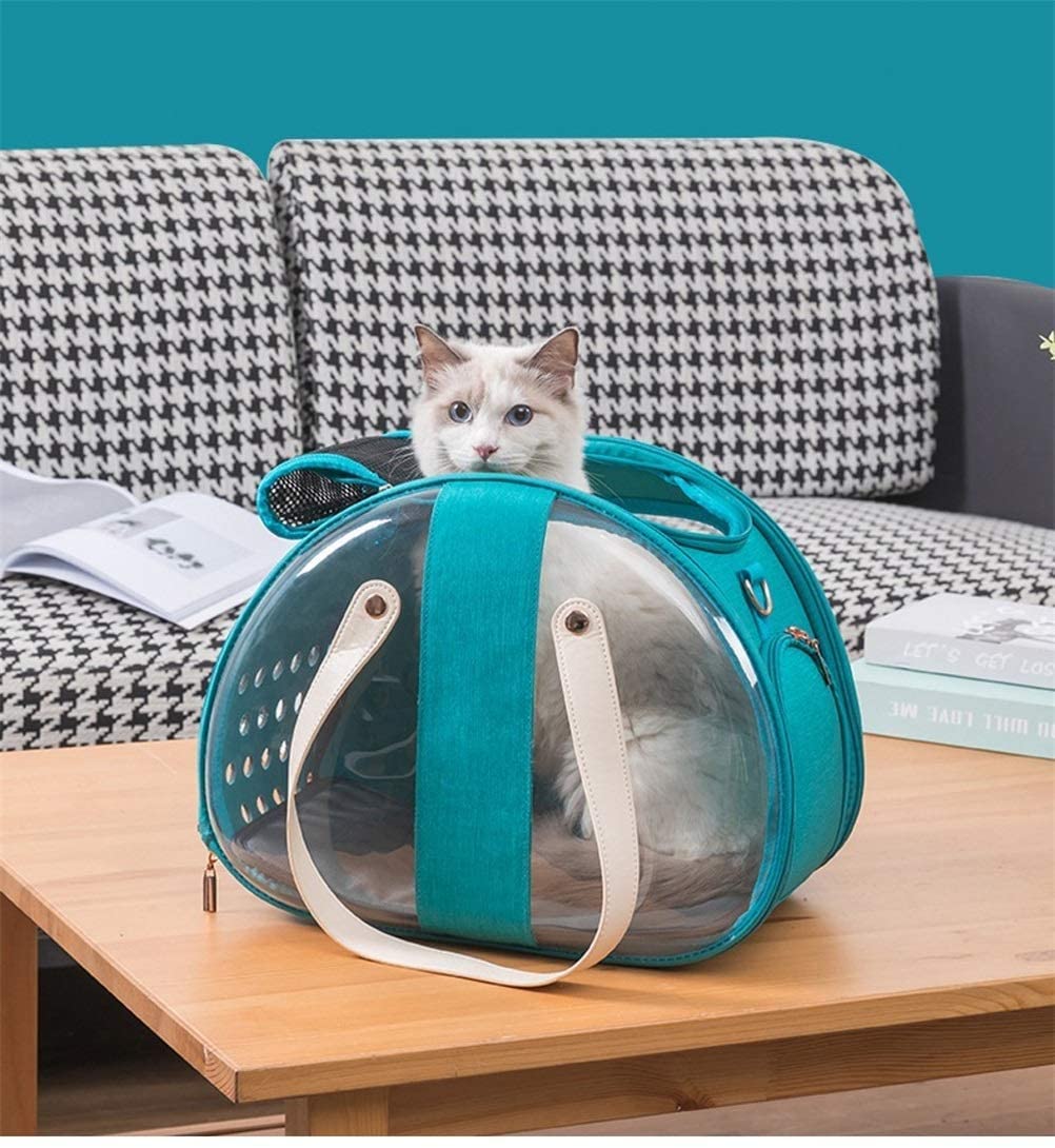 Zaino per animali domestici Cucciolo di gatto Trasportino Capsula spaziale Borsa per il trasporto a spalla per animali domestici Gabbia per piccoli animali pieghevole per borsa a tracolla per cani (