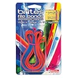 Alliance Rubber 07750 Non-Latex Brites File Bands, Colored Elastic Bands, 12 Pack (7