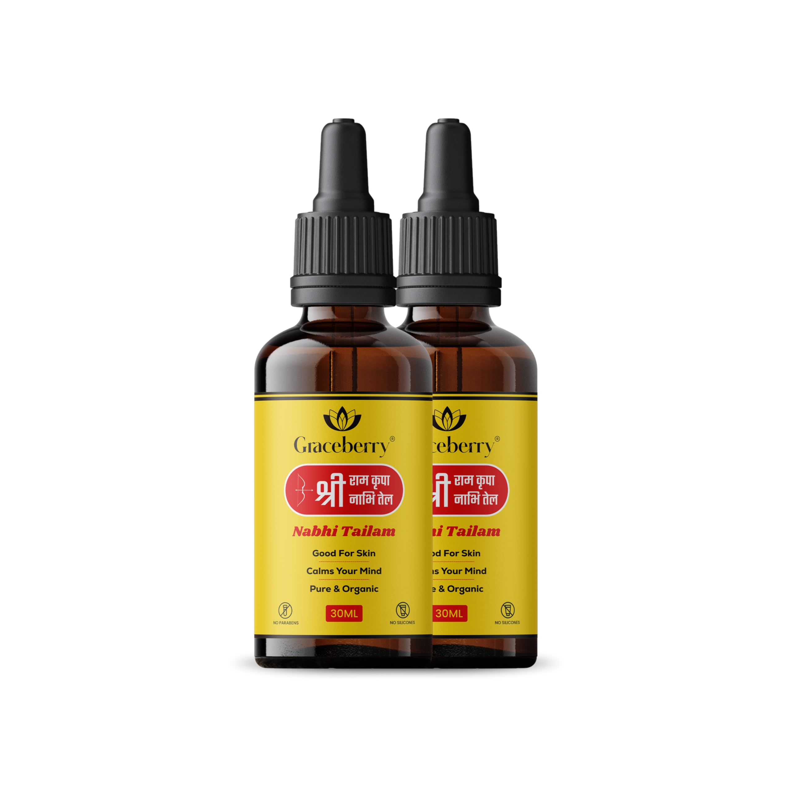 GRACEBERRY Ayurvedic Ramban Multi Benefit Nabhi Herbes Oil | Belly oil (Pack of 2) (B0CZXNRKV4) Amazon Price History, Amazon Price Tracker