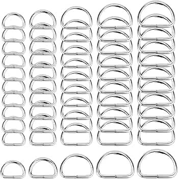 Anneaux En D En Nickel - Lot De 10 - 30 Mm - Pour Sacs, Ceintures, Harnais, Bricolage - 4